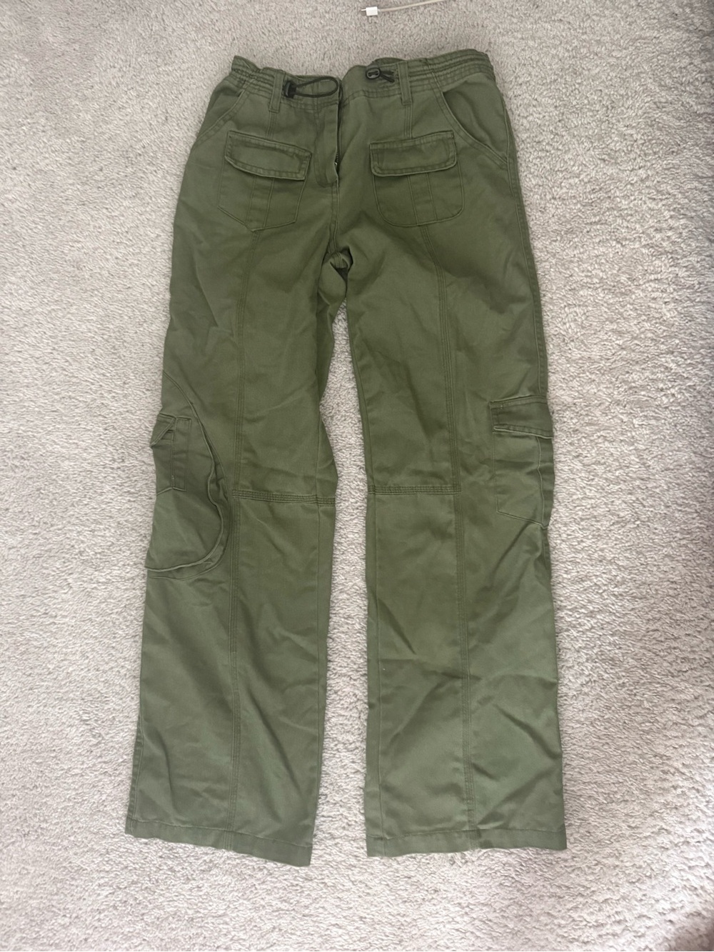 Brandy Melville Olive Green Straight Leg Cargo Pants